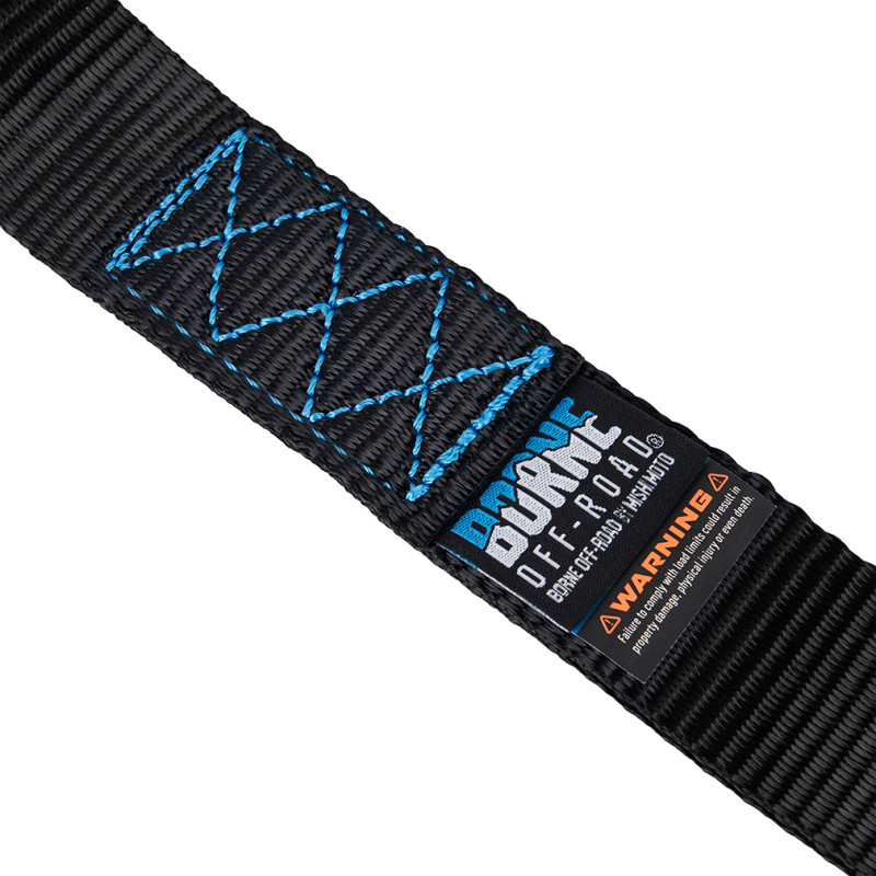 Borne Off-Road Soft Loop Tie-Down Straps (4-Pack) Black - BNRTC-SLP-4BK