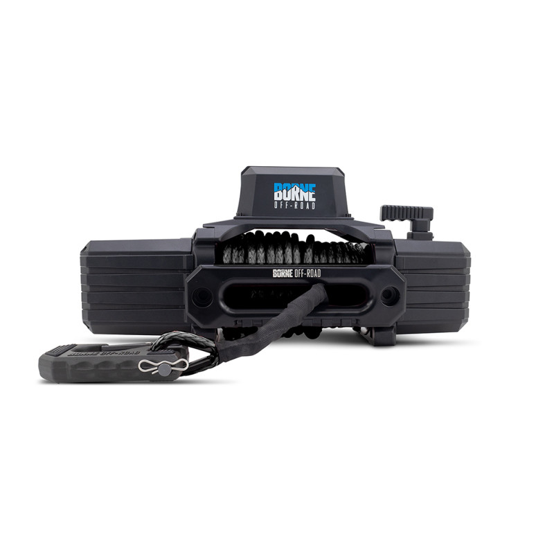Borne Off-Road 10K Winch - Black Synthetic Rope - BNWN-10-SBK