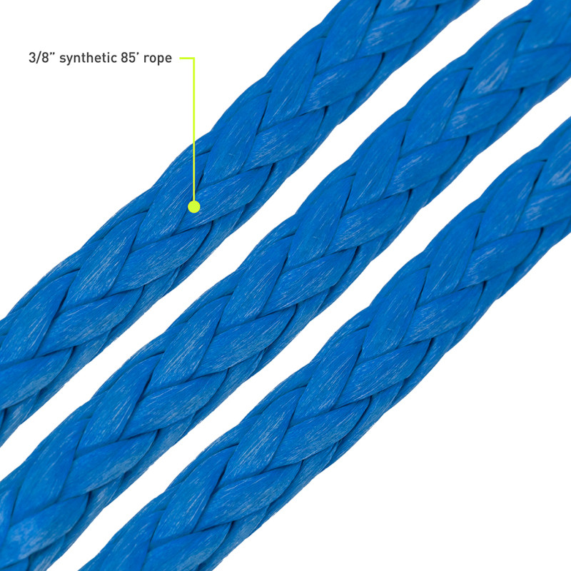 Borne Off-Road Synthetic Rope - 3/8in x 85ft - Blue - BNWN-SR-38-85BL