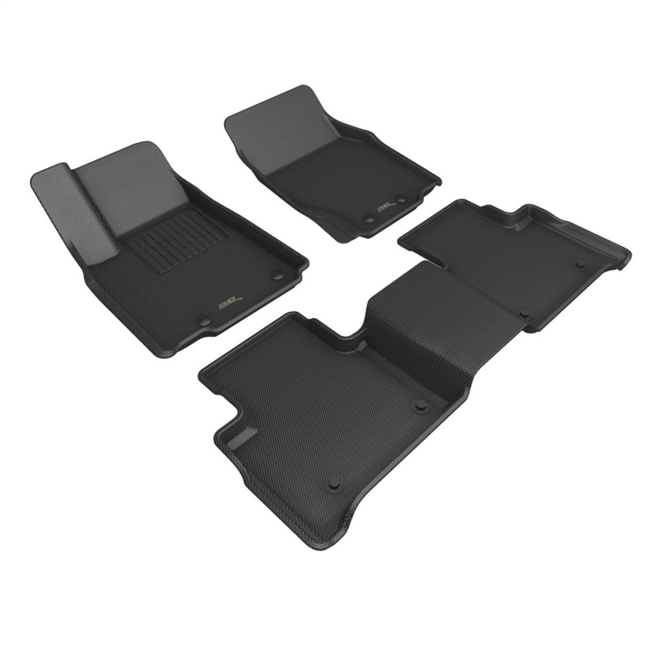 3D Maxpider 22-23 Jeep Grand Cherokee Kagu Floor Mat- Black R1 R2 R3 - L1JP02601509