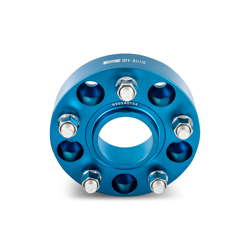 Borne Off-Road Wheel Spacers - 5x127 - 71.6 - 45mm - M14 - Blue - BNWS-003-450BL