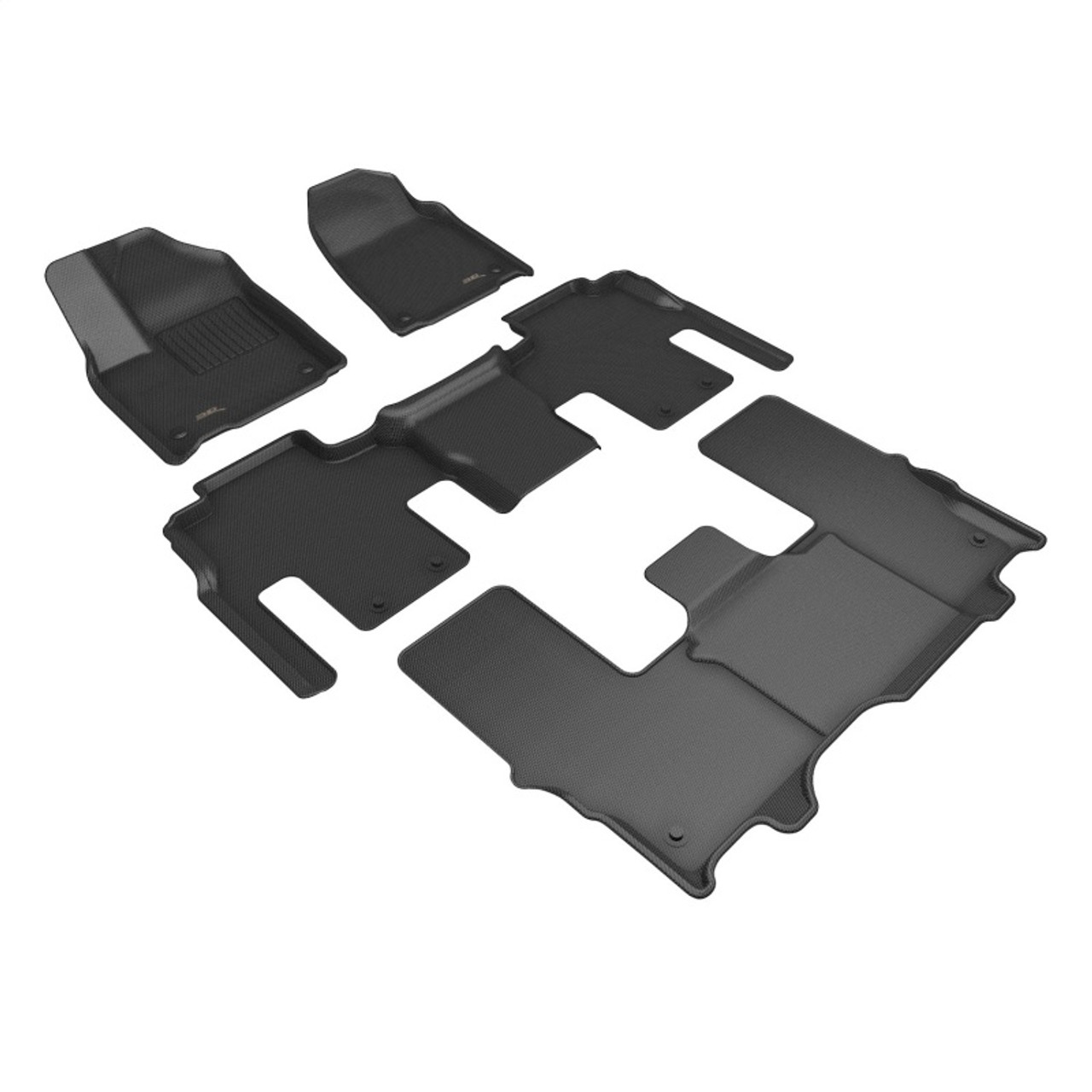3D Maxpider 22-24 Jeep Wagoneer 8 Seat Kagu Black R1 R2 R3 - L1JP02801509
