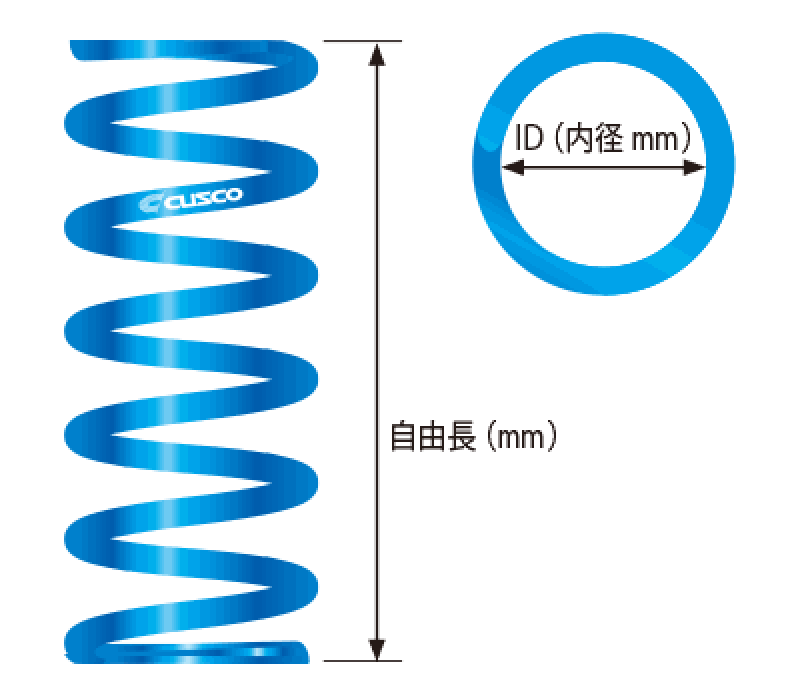 Cusco Coil Spring ID 65m - L 180mm- Blue - 065 180 05E