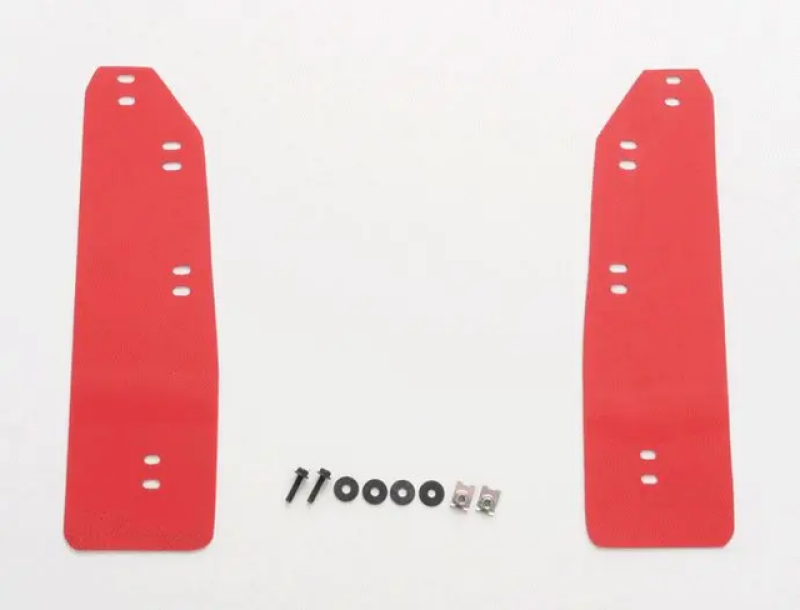 Cusco 2023+ Honda Civic Type-R (FL5) EVA Bolt-On Red Mud Flap (Set of 2) - Front Only - 3F7 850 FR
