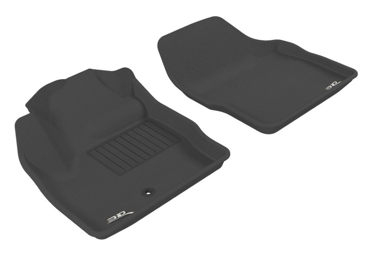 3D MAXpider 2007-2014 Land Rover Lr2 Kagu 1st Row Floormat - Black - L1LR00111509