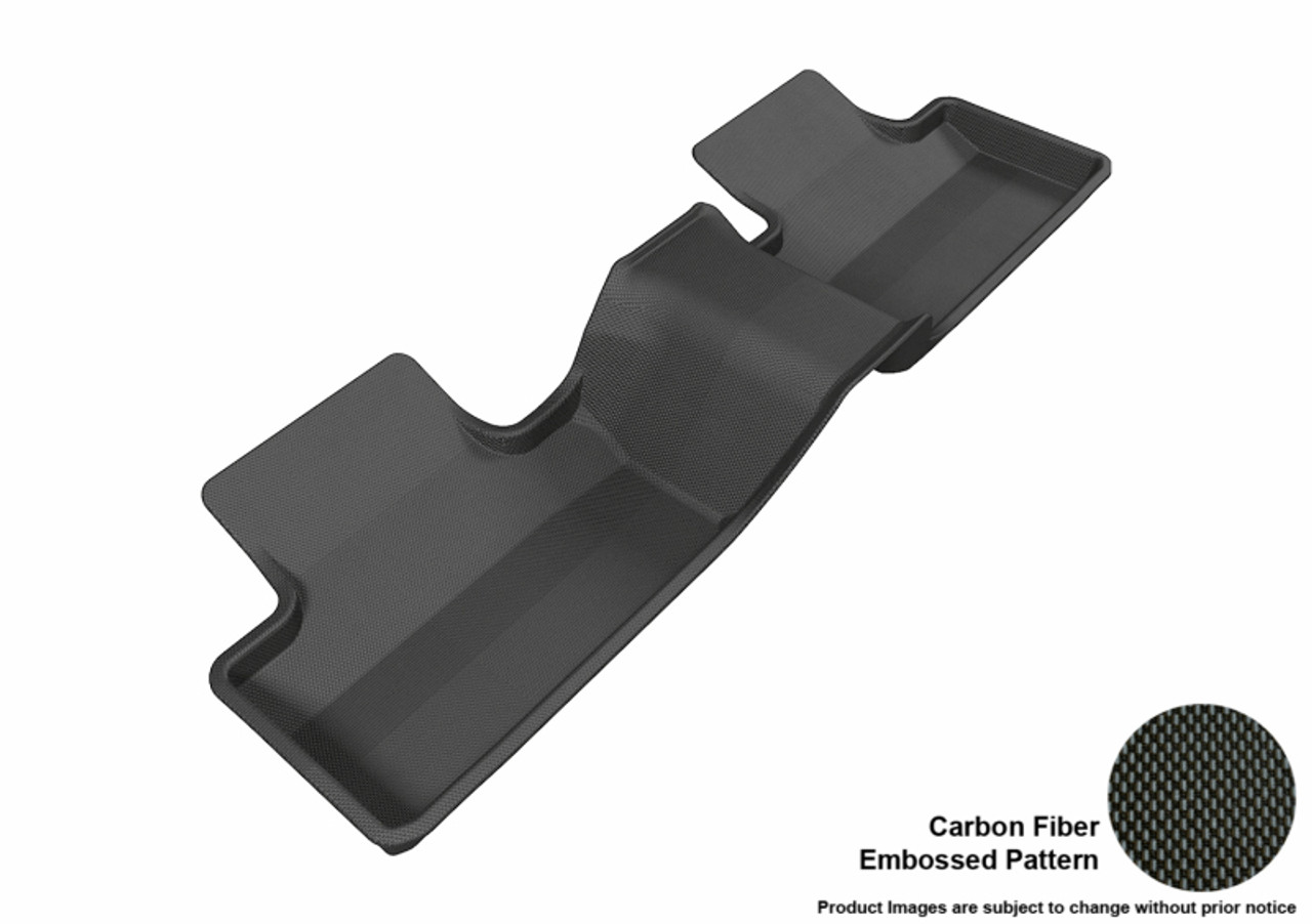 3D MAXpider 2012-2013 Land Rover Range Rover Evoque Kagu 2nd Row Floormats - Black - L1LR00621509