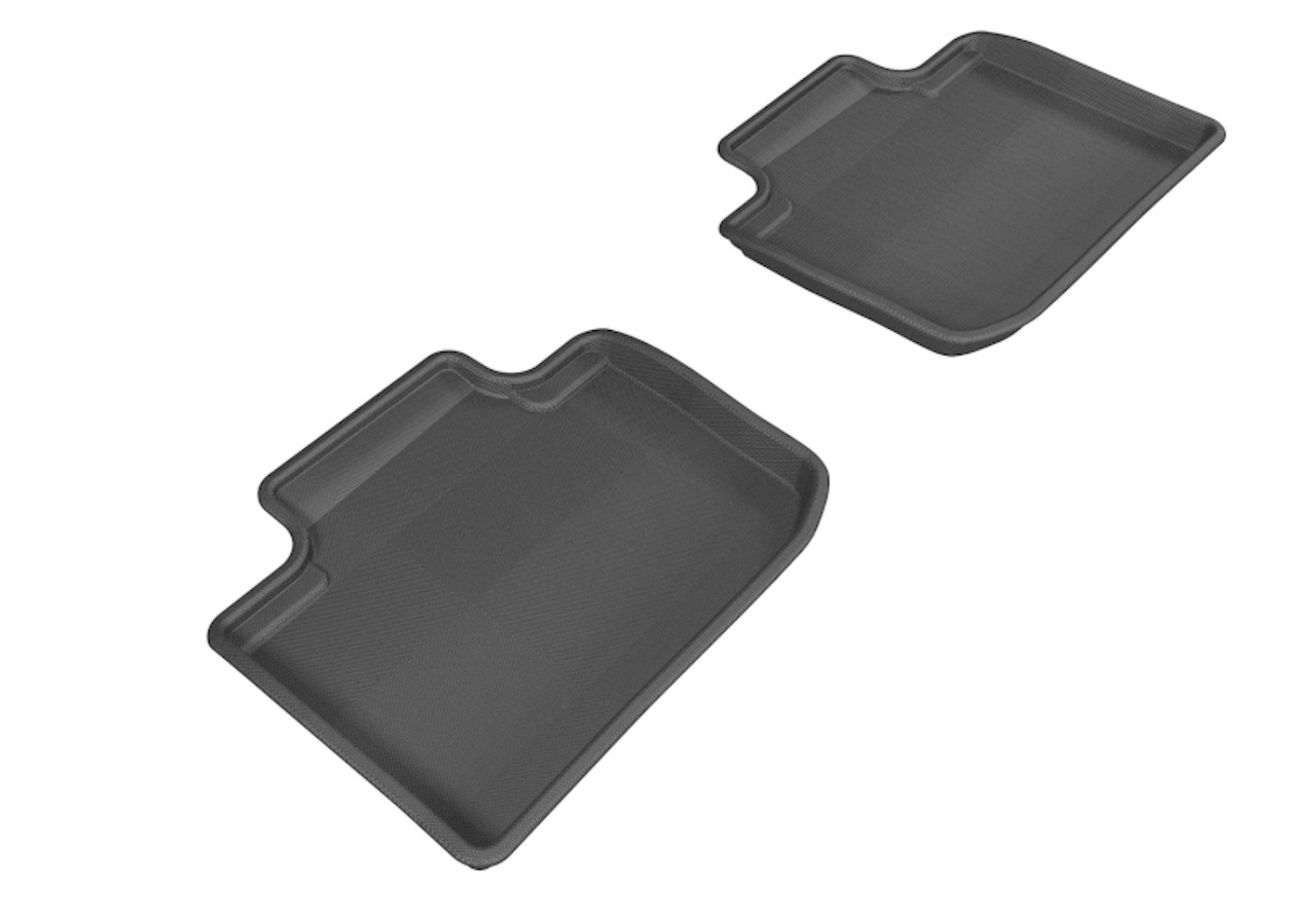 3D MAXpider 2014-2020 Lexus IS Kagu 2nd Row Floormats - Black - L1LX03421509