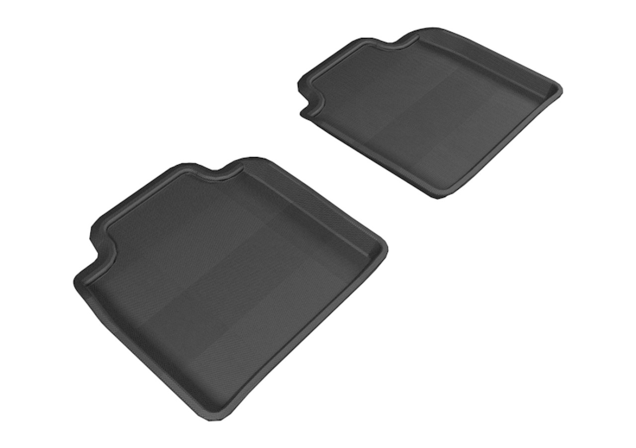 3D MAXpider 2007-2012 Lexus LS460L/LS600HL Kagu 2nd Row Floormats - Black - L1LX04021509