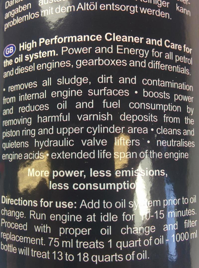 DDP High Performance Oil System Cleaner/Decarbonizer - DDP OILCLEAN