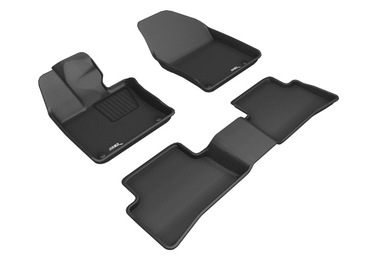 3D MAXpider 2019-2020 Lexus UX Kagu 1st  & 2nd Row Floormat - Black - L1LX06601509
