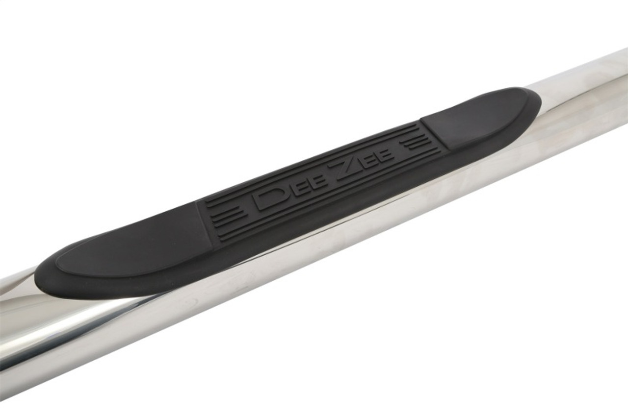 Deezee 14-18 Chevrolet Silverado Tubes - 3In Round Stainless Polished ExtCab - DZ372523