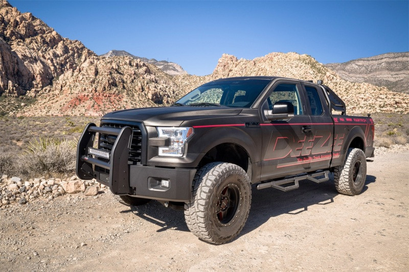 Deezee 99-23 Chevrolet/GMC/Dodge/Ford Full Size Truck Hex Series - Crew Cab Side Steps (Txt Blk) - DZ66321TB