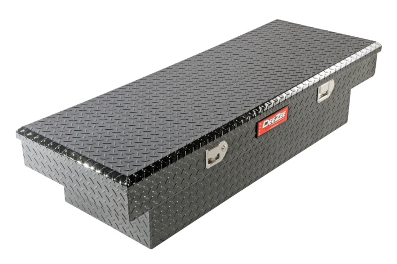 Deezee Universal Tool Box - Red Crossover - Single Lid Black BT Mid Size - DZ8163B