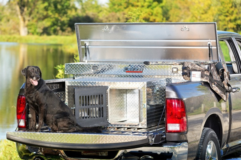 Deezee Universal Tool Box - Red Crossover - Single Lid BT Alum Full Size (Deep) - DZ8170D