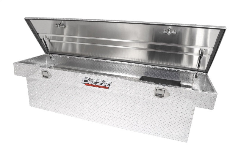 Deezee Universal Tool Box - Red Crossover - Single Lid BT Alum Full Size (Deep) - DZ8170D