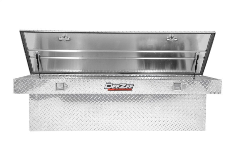 Deezee Universal Tool Box - Red Crossover - Single Lid BT Alum Full Size (Deep) - DZ8170D