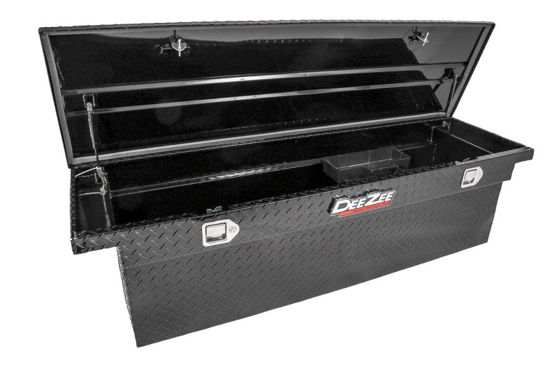 Deezee Universal Tool Box - Red Crossover - Single Lid Black BT (Deep Low) - DZ8170DLB