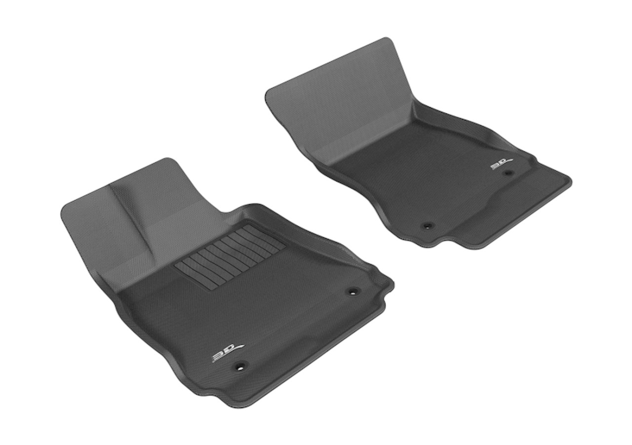3D MAXpider 2007-2013 Mercedes-Benz S-Class W221 Kagu 1st Row Floormat - Black - L1MB00611509