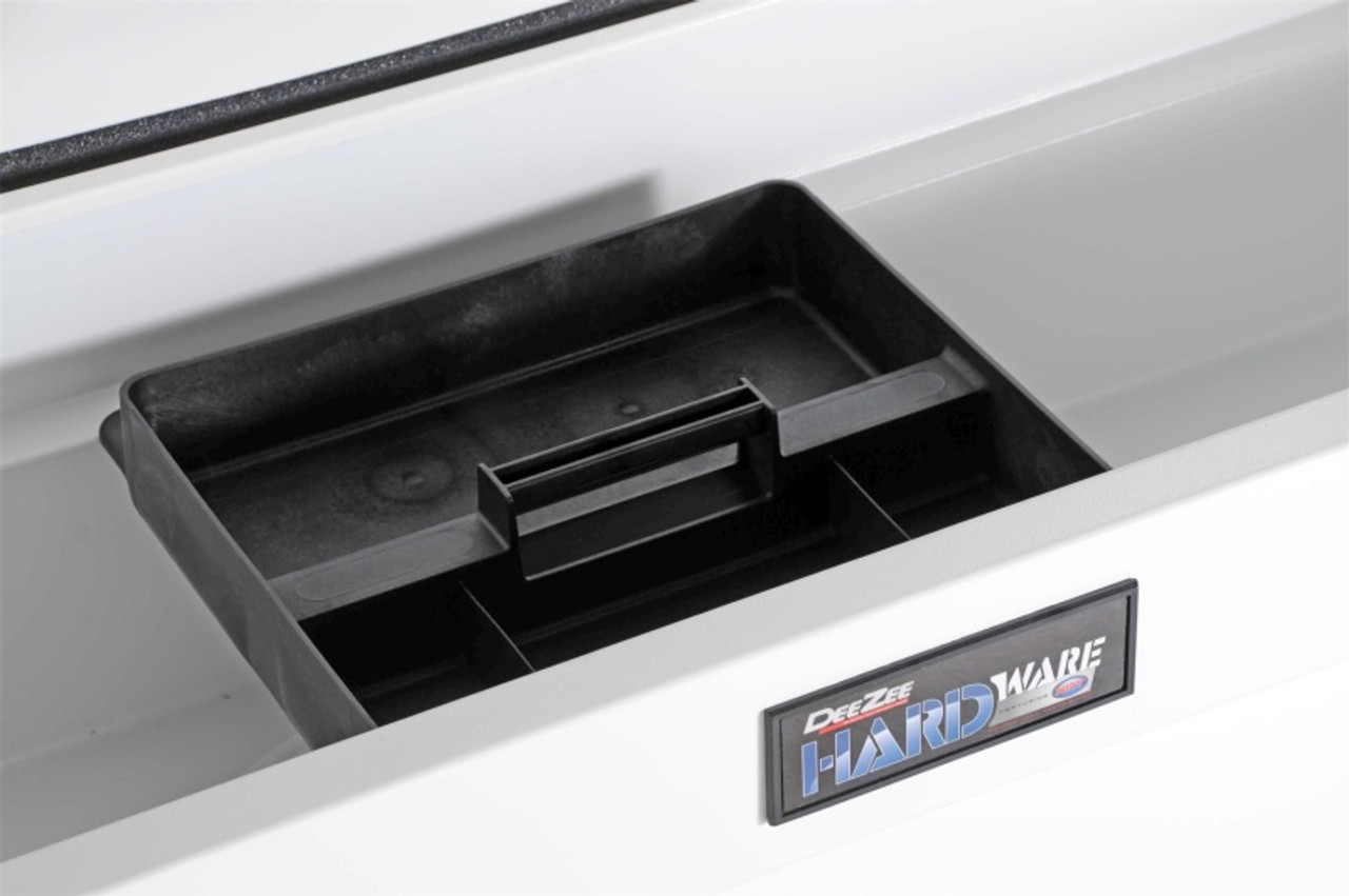 Deezee Universal Tool Box - Hardware Crossover - Single Lid White - DZ8170S