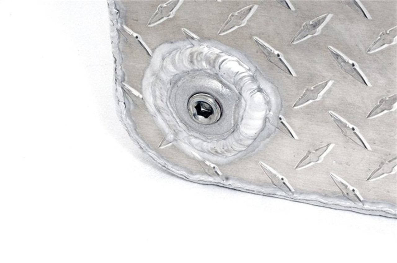 Deezee Universal Tanks - Wedge Rectangle Brite-Tread Aluminum - DZ92556