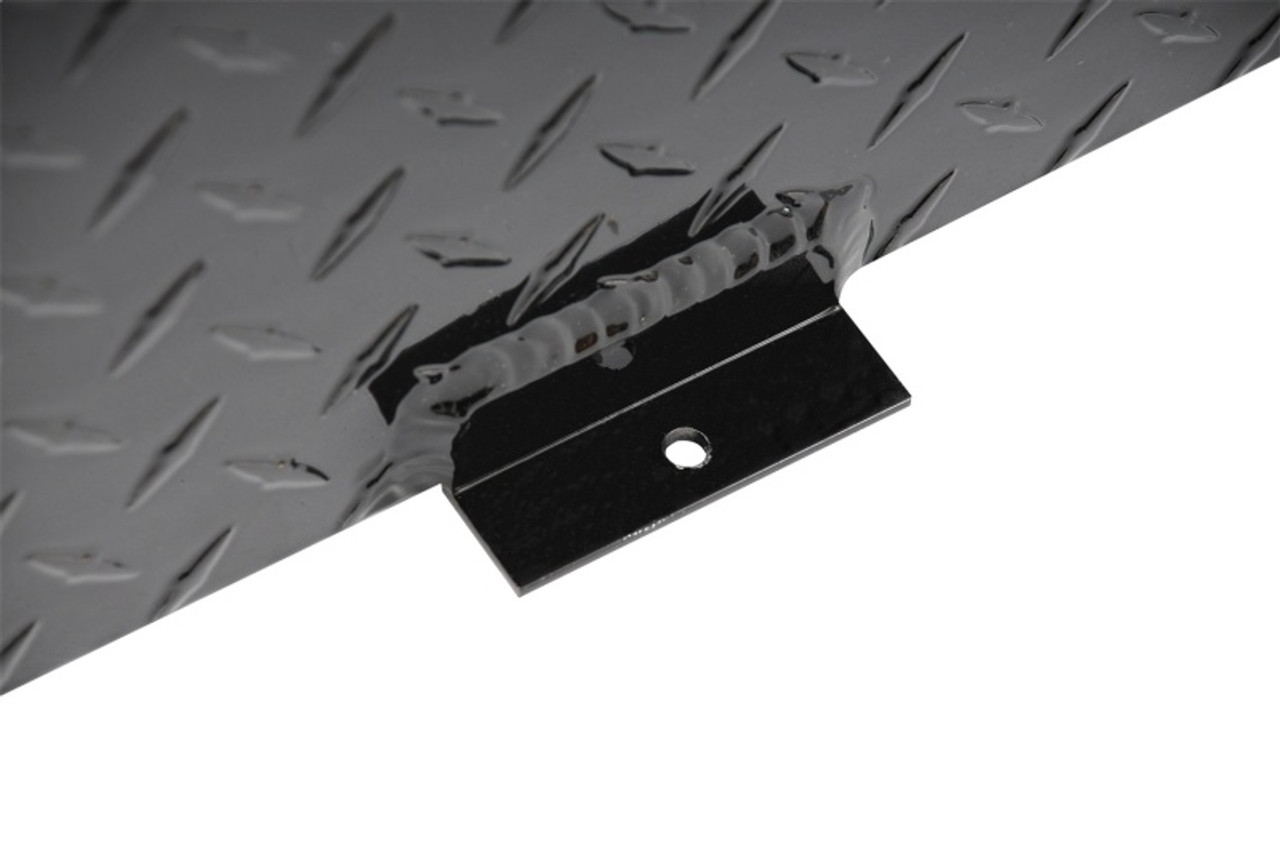 Deezee Universal Tanks - Long Rectangle Black-Tread Aluminum - DZ92556NB
