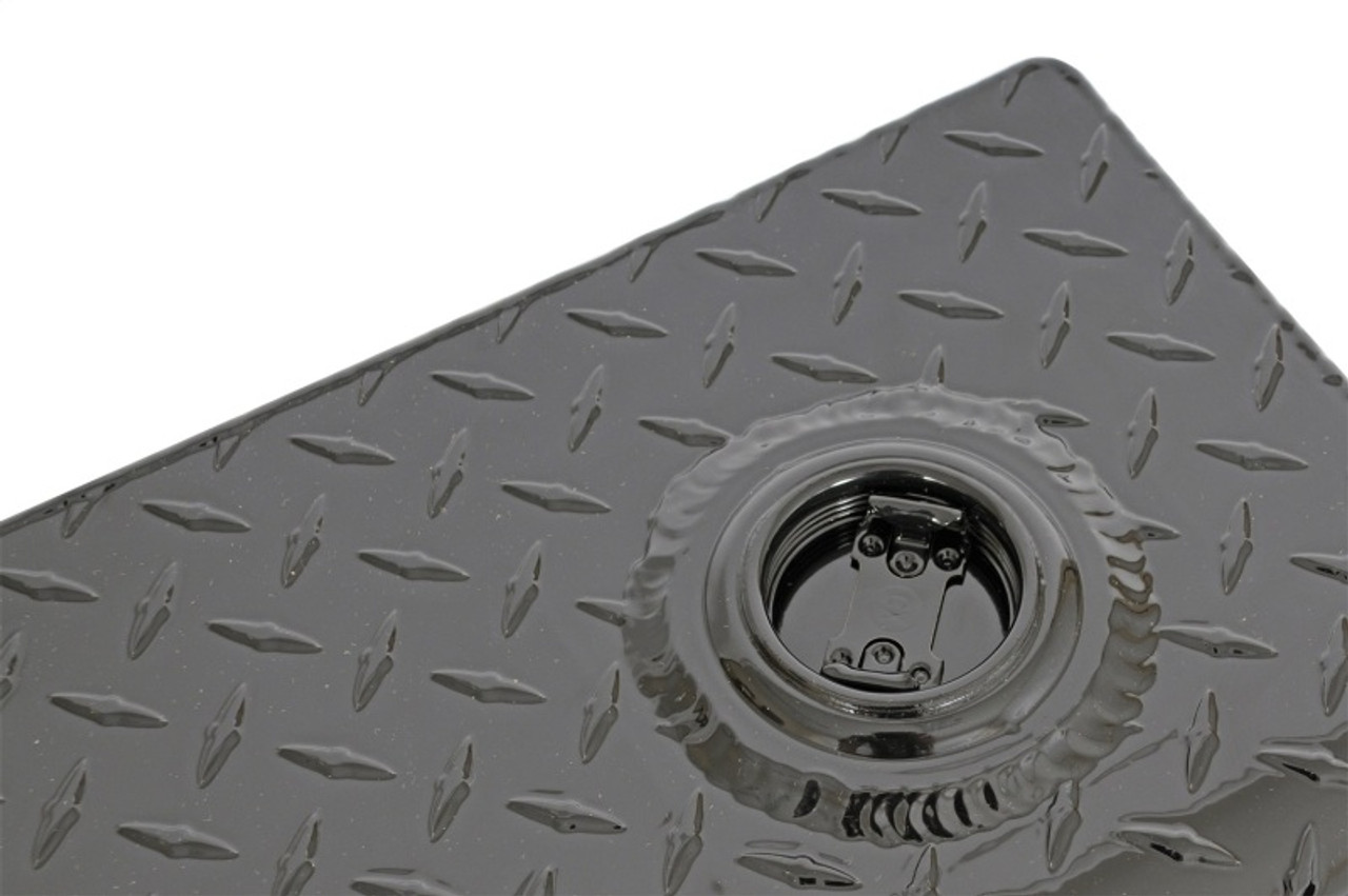 Deezee Universal Tanks - Long Rectangle Black-Tread Aluminum - DZ92556NB