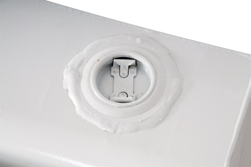 Deezee Universal Tanks - Long Rectangle White Steel - DZ92556NS