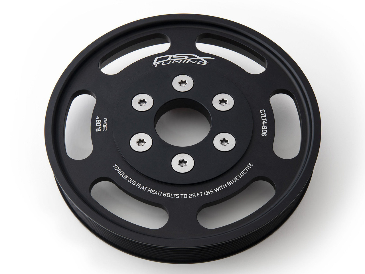 DSX 9.06" 12% OD Lower Pulley - C7 Z06 Corvette LT4