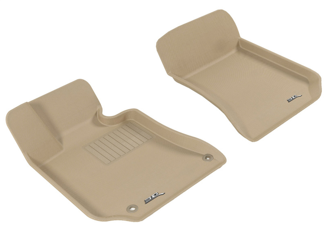 3D MAXpider 2010-2013 Mercedes-Benz E-Class W212 Kagu 1st Row Floormat - Tan - L1MB05711502