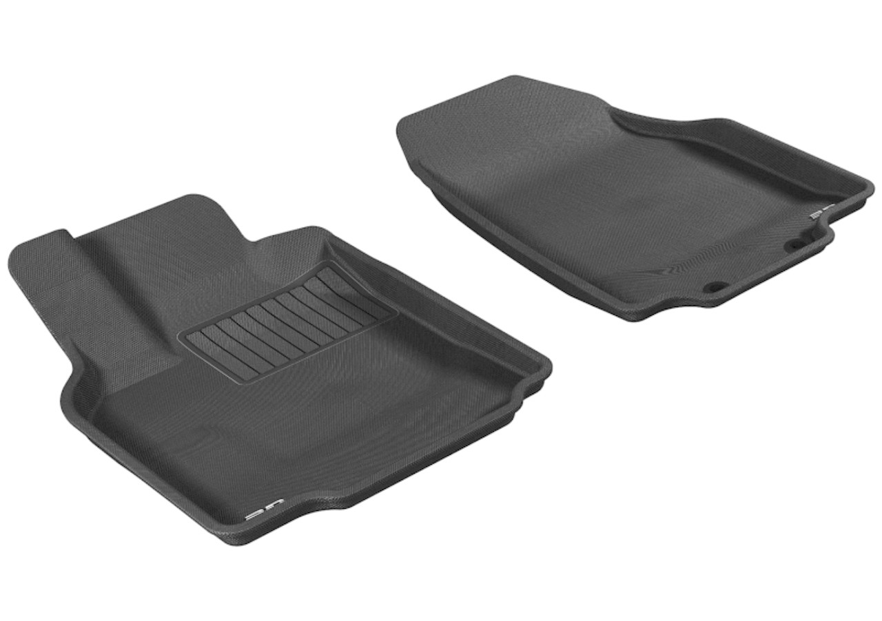 3D MAXpider 2007-2015 Mazda CX-9 Kagu 1st Row Floormat - Black - L1MZ01711509