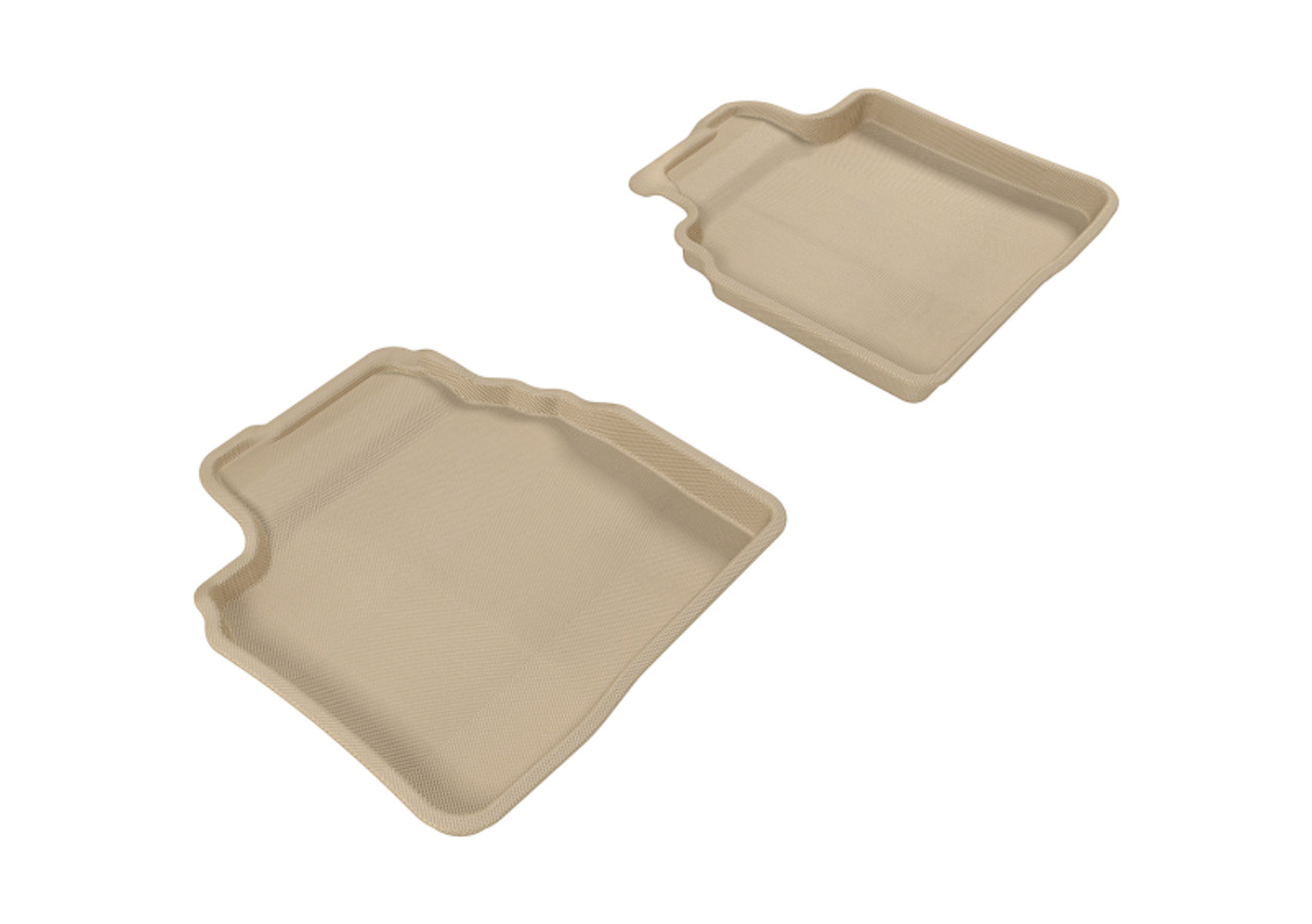 3D MAXpider 2009-2013 Mazda Mazda6 Kagu 2nd Row Floormats - Tan - L1MZ04521502