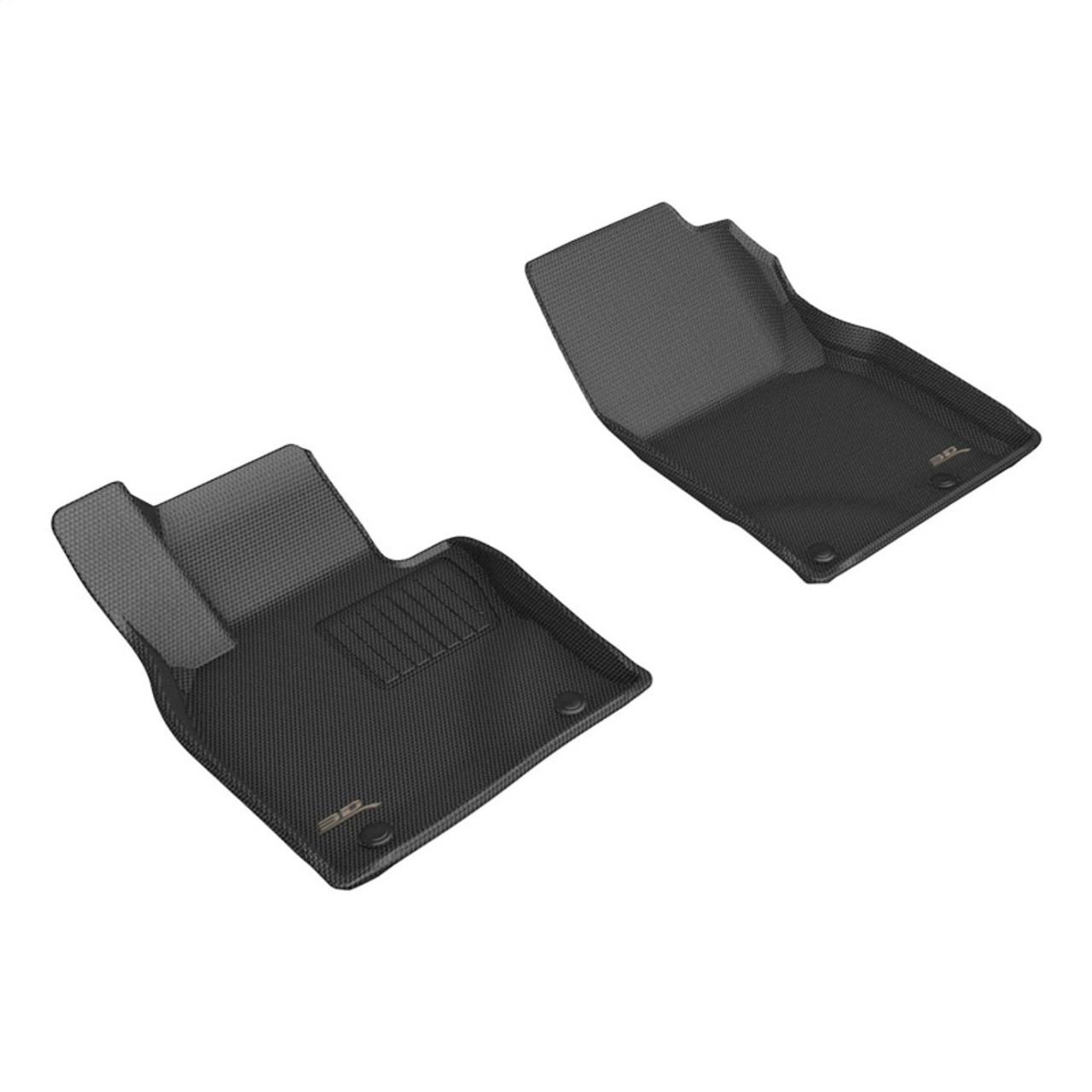 3D Maxpider 2023+ Mazda Cx-50 Kagu Floor Mat- Black R1 - L1MZ08111509