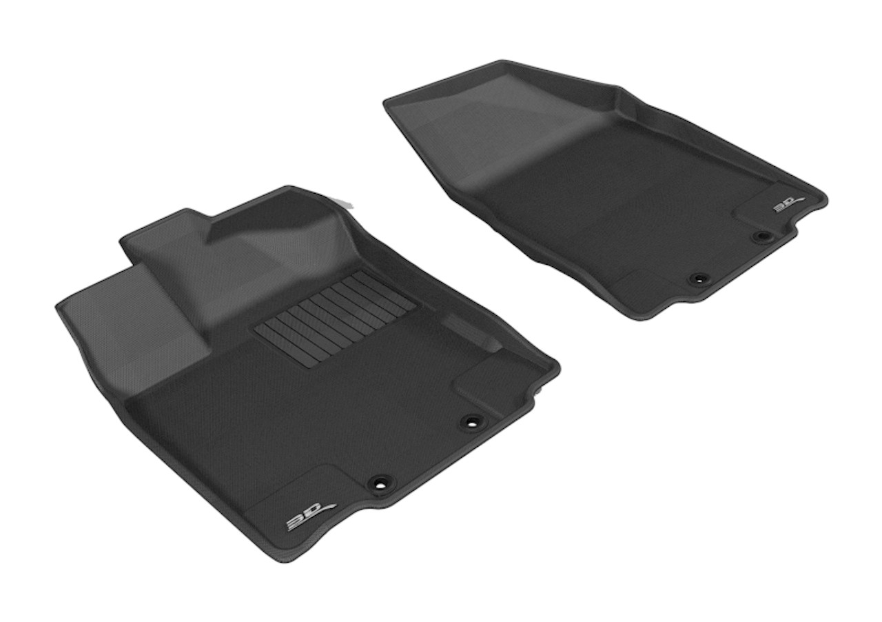 3D MAXpider 2013-2020 Nissan/Infiniti Pathfinder/QX60/JX Kagu 1st Row Floormat - Black - L1NS05811509
