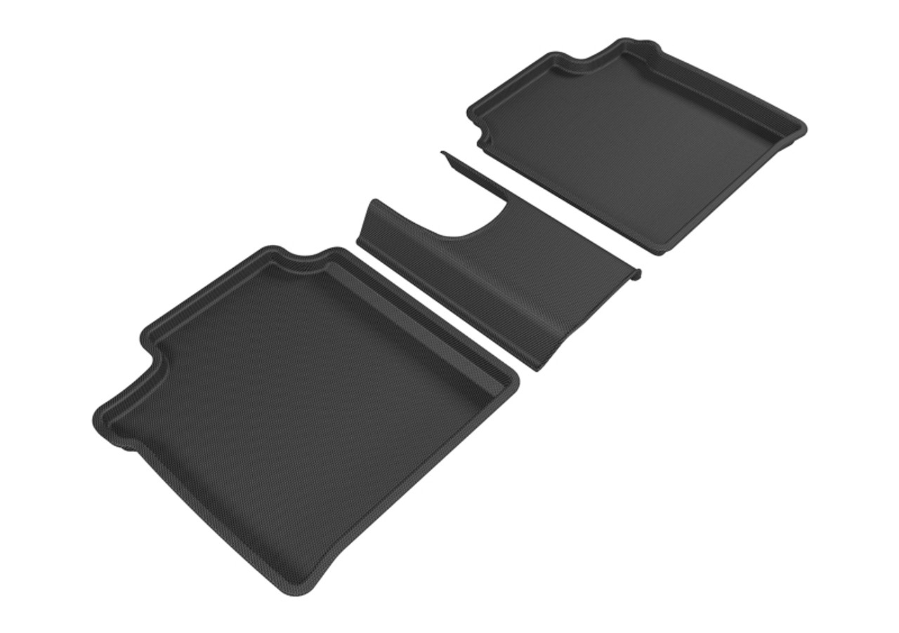 3D MAXpider 2014-2019 Nissan Versa Note Kagu 2nd Row Floormats - Black - L1NS08721509