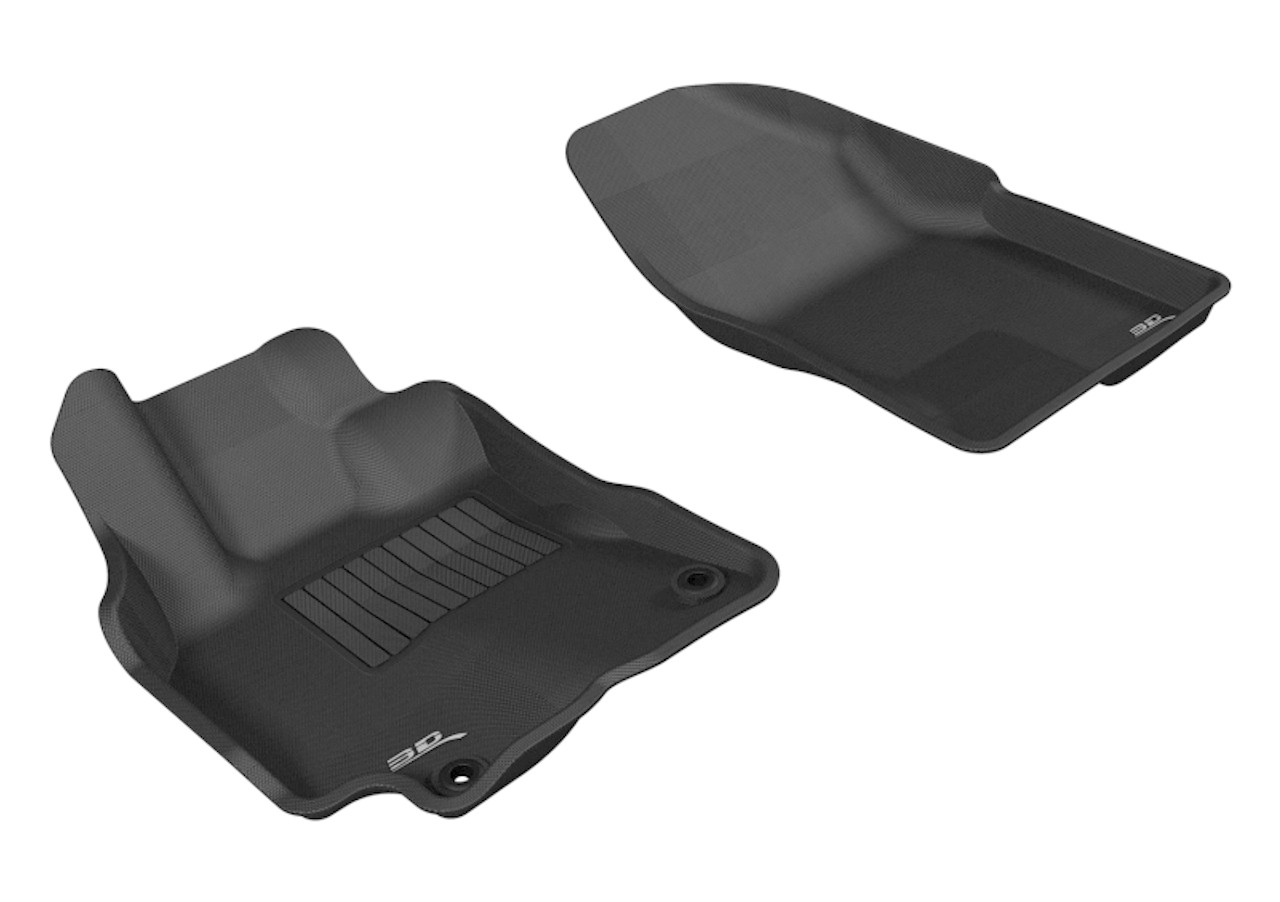 3D MAXpider 2009-2013 Pontiac/Toyota Vibe/Corolla Kagu 1st Row Floormat - Black - L1PA00111509