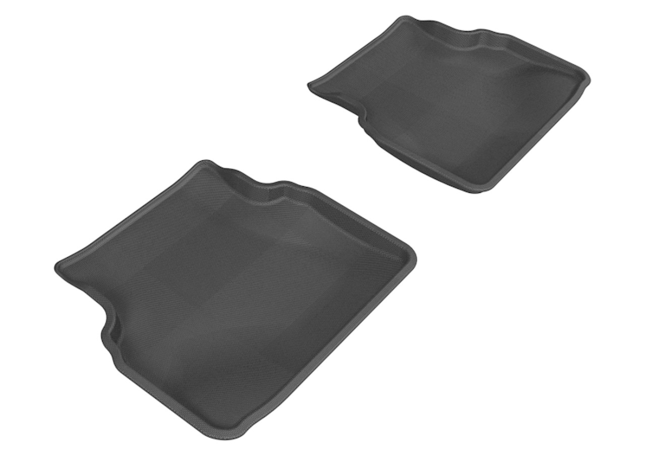3D MAXpider 2002-2007 Subaru Impreza Kagu 2nd Row Floormats - Black - L1SB01021509
