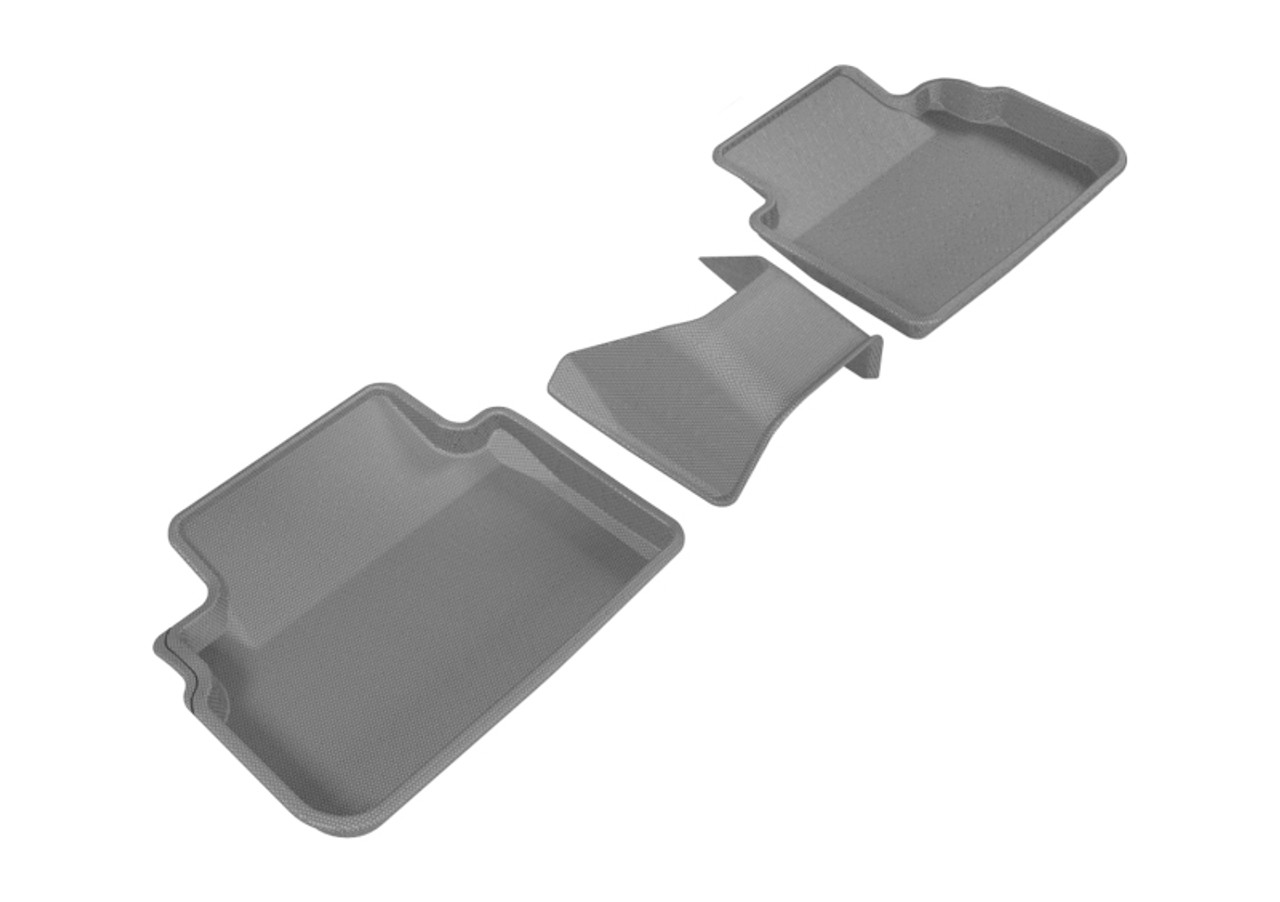 3D MAXpider 2017-2019 Subaru Impreza/Crosstrek Kagu 2nd Row Floormats - Gray - L1SB02221501