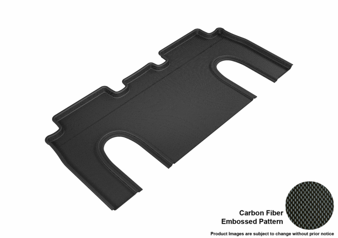 3D MAXpider 2016-2020 Tesla Model X 6-Seats Kagu 2nd Row Floormats - Black - L1TL00121509