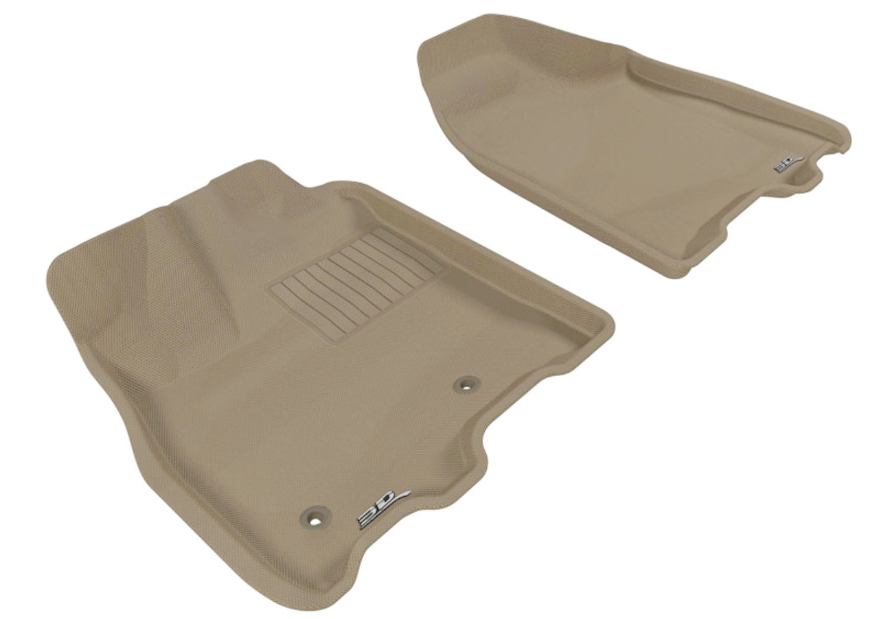 3D MAXpider 2011-2012 Toyota Sienna Kagu 1st Row Floormat - Tan - L1TY05611502