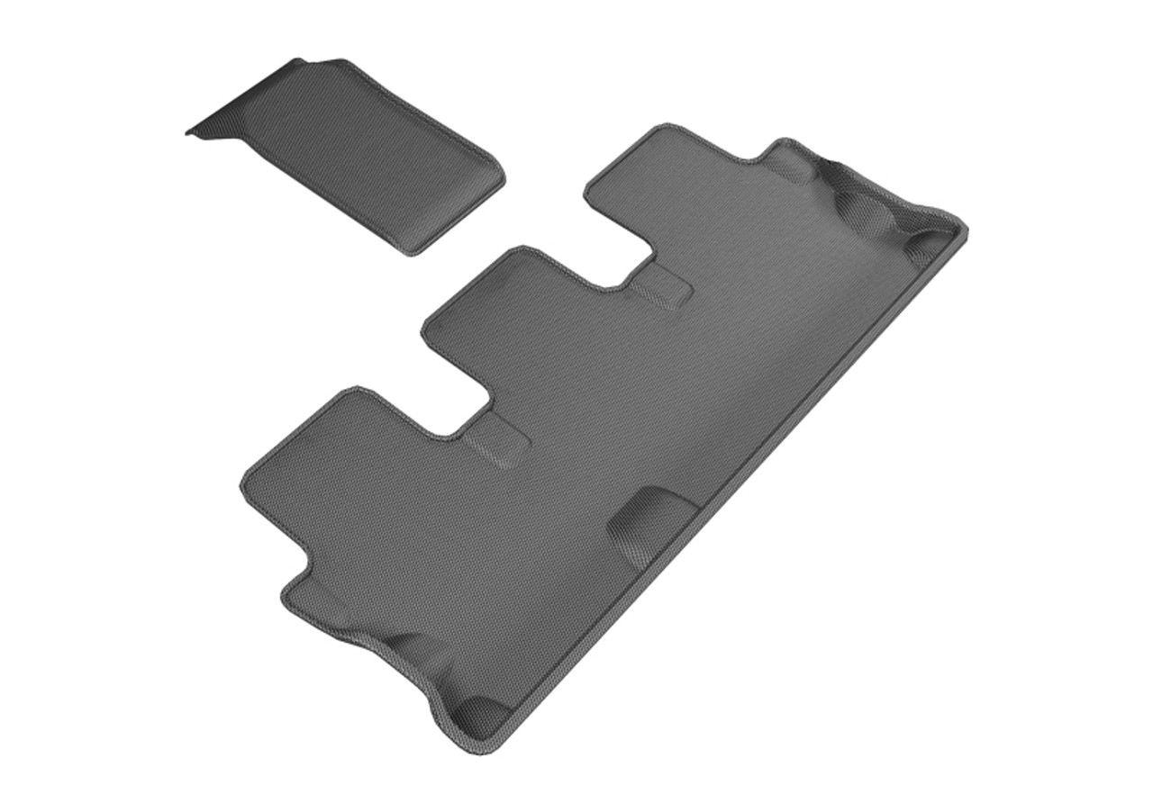 3D MAXpider 2014-2019 Toyota Highlander Kagu 3rd Row Floormats - Black - L1TY18231509