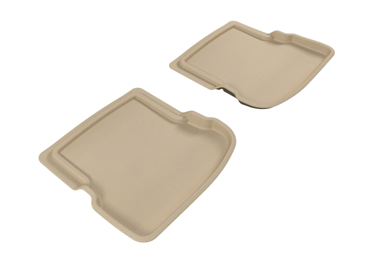 3D MAXpider 1998-2010 Volkswagen BeeTLe Kagu 2nd Row Floormats - Tan - L1VW00521502
