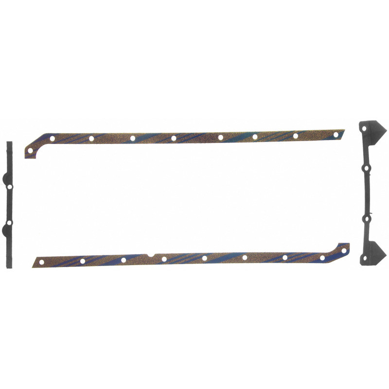 Fel-Pro Dodge D150 OS 12705 C-1 Engine Oil Pan Gasket Set Blue Stripe cork-rubber - OS12705C1 Photo - Primary
