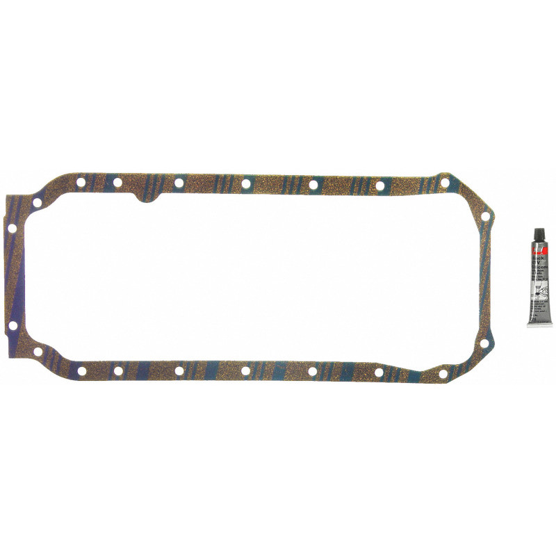 Fel-Pro Cadillac DeVille OS 30525 C Engine Oil Pan Gasket Set Blue Stripe cork-rubber - OS30525C Photo - Primary