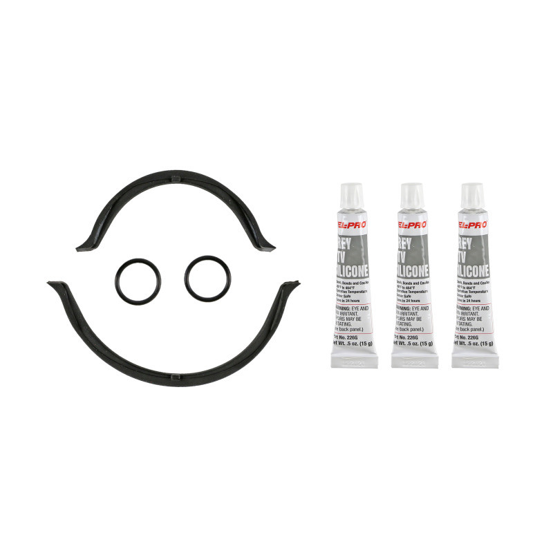 Fel-Pro Nissan Murano OS 30696 Engine Oil Pan Gasket Set RTV Black Silicone w/ Rubber End Seals - OS30696 Photo - Primary