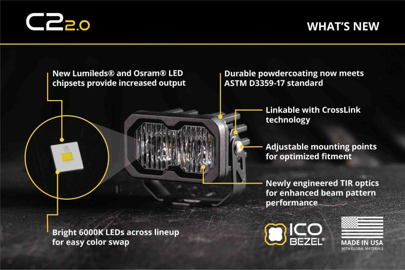 Diode Dynamics C2 2.0 Sport Yellow Driving Standard ABL (pair) - DD8089P User 4