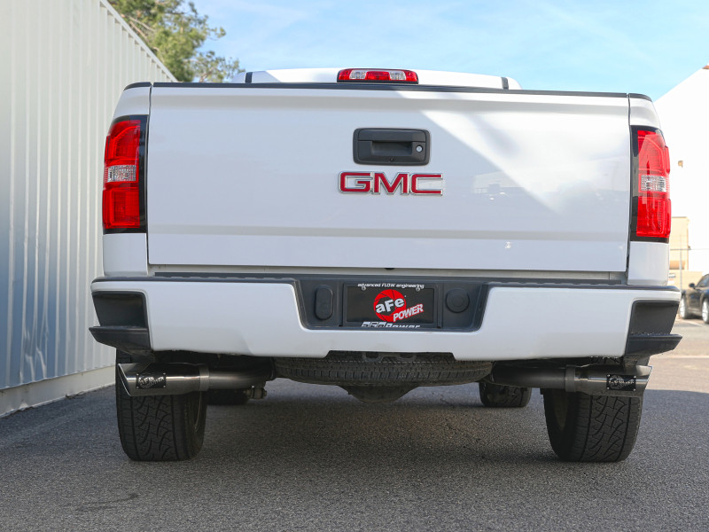 afe Gemini XV Cat-Back Exhaust System GM Trucks 09-18 V6-4.3/V8-4.8/5.3L - 49-34133-P Photo - Mounted