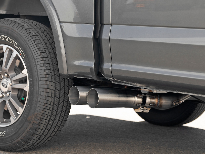 afe Rebel Series DPF-Back Exhaust System Ford F-150 18-21 V6-3.0L (td) - 49-43108-H Photo - Mounted