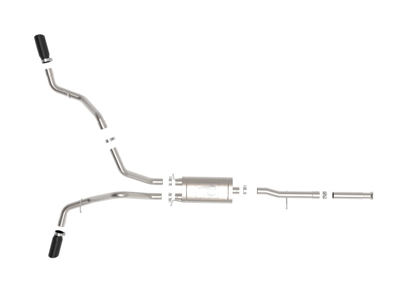 afe Apollo GT Series Cat-Back Exhaust System GM Trucks 09-18 V6-4.3L/V8-4.8/5.3L - 49-44134-B Photo - Unmounted