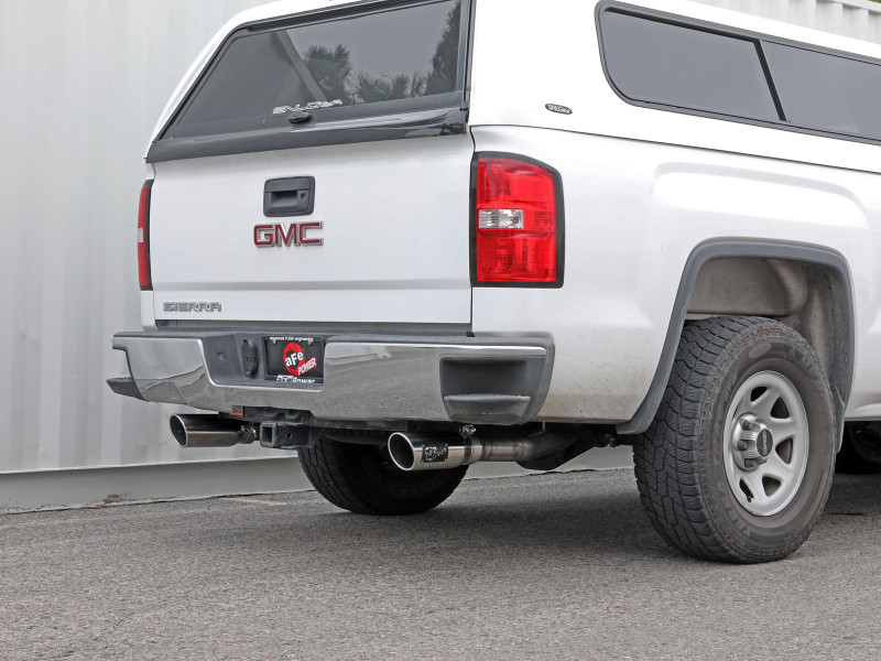 afe Apollo GT Series Cat-Back Exhaust System GM Trucks 09-18 V6-4.3L/V8-4.8/5.3L - 49-44135-P Photo - Mounted