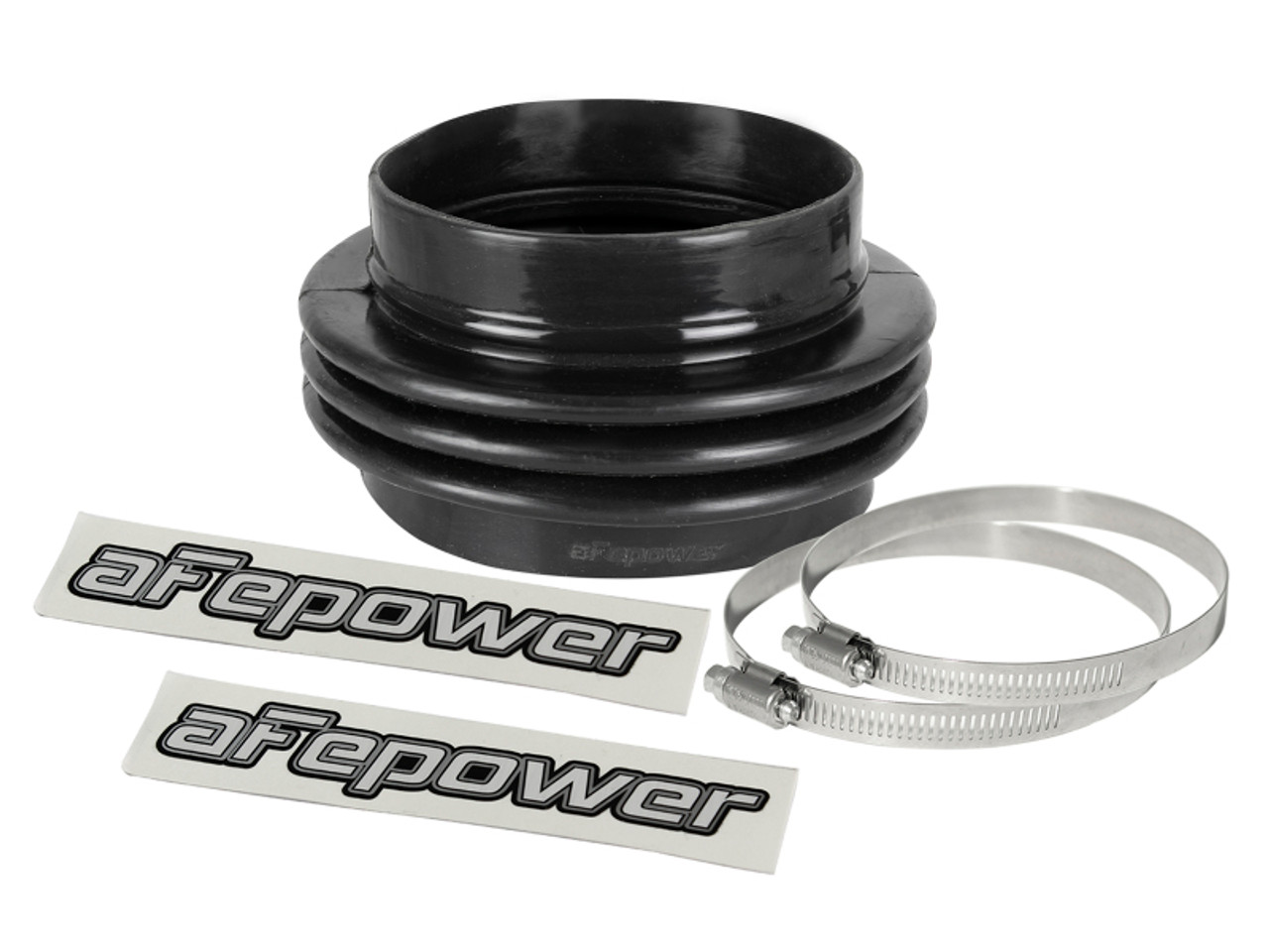 afe Magnum FORCE Intake Coupling Kit (5 IN ID to 4-1/2 IN ID x3-1/4 IN L) Straight Bellow- Black - 59-00112 Photo - Primary